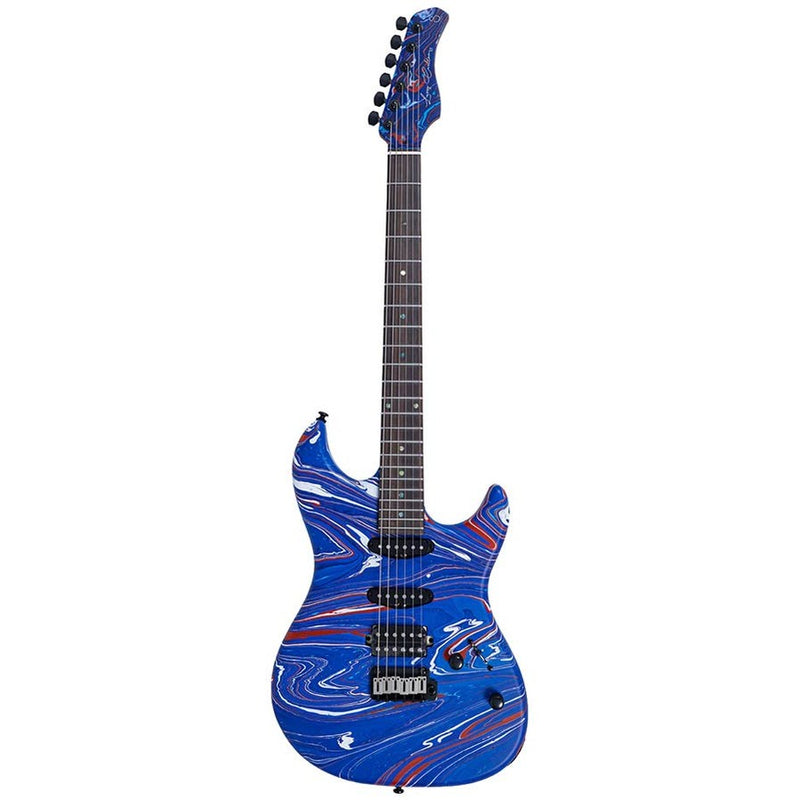 Sire S7 HSS/BLSW alder electric guitar S-style, blue swirl