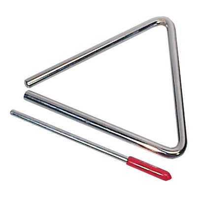 Hayman PA-48 6" triangel, verchroomd, met klopper, diameter: 8 mm.
