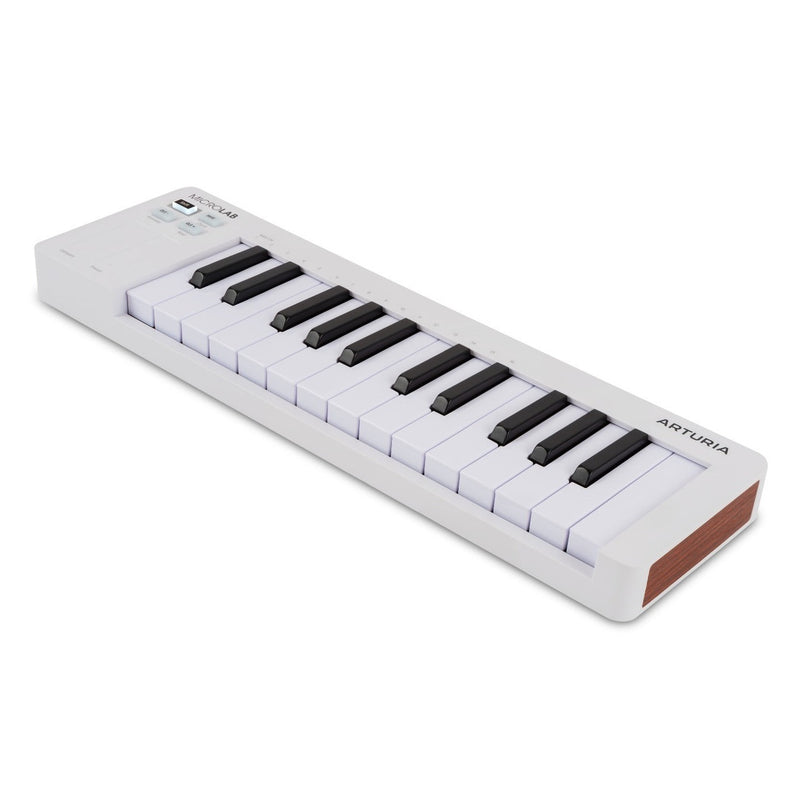 Arturia MicroLab Mk3 White 25-toetsen ultra compacte midi toetsenbord in Wit