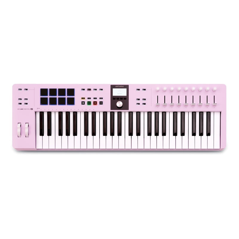 Arturia KeyLab Essential 3 49 Rose Quartz Ltd Ed Universele 49-toetsen Midi Controller-toetsenbord in beperkte Rose Quartz Ltd Editie
