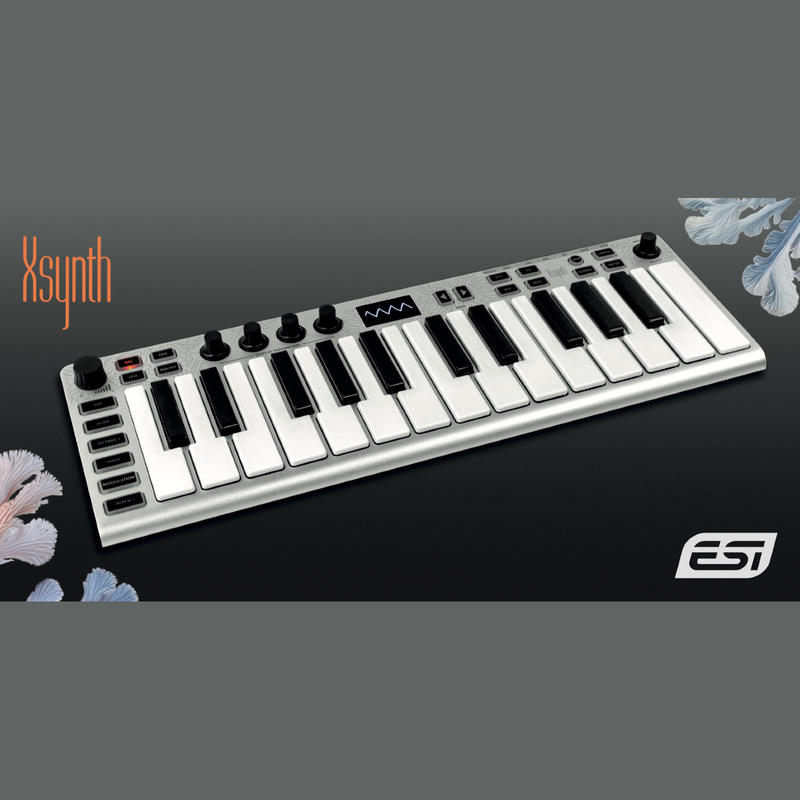 ESI Xsynth ultra-thin 25key synth w/ interface