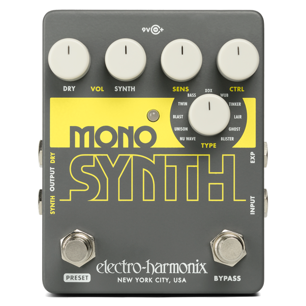 Electro Harmonix MONO SYNTH Monophonic Guitar Synthesizer with presets
