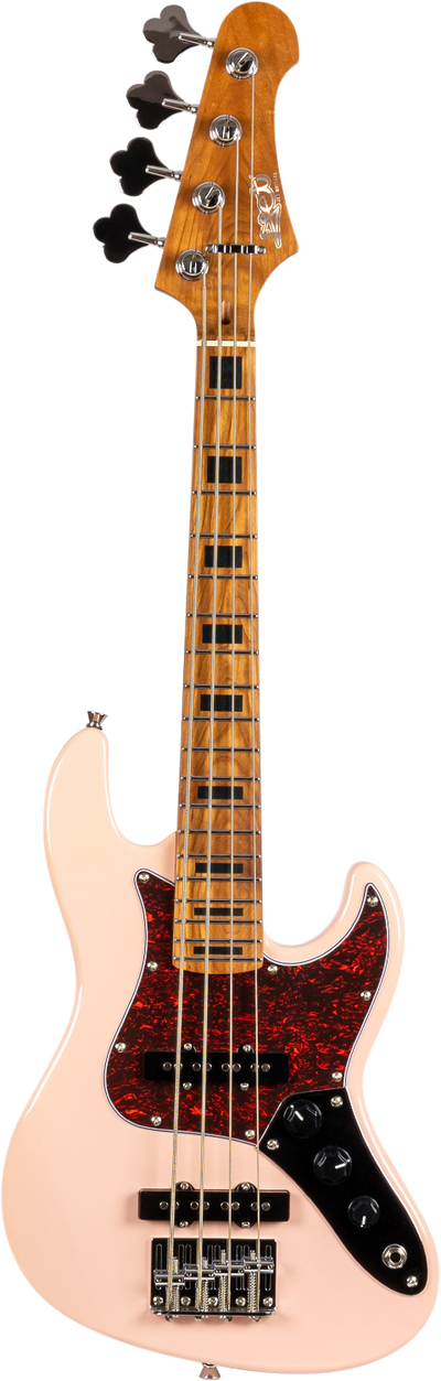 Jet Guitars JB-300 PK Reisbas, Shell Pink
