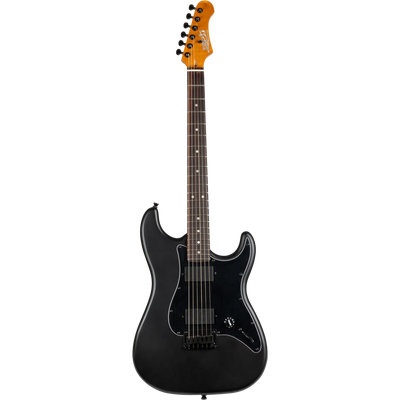 Jet Guitars JS-400 MBK R S-stijl HH Matt Zwart, Rozenw. FB