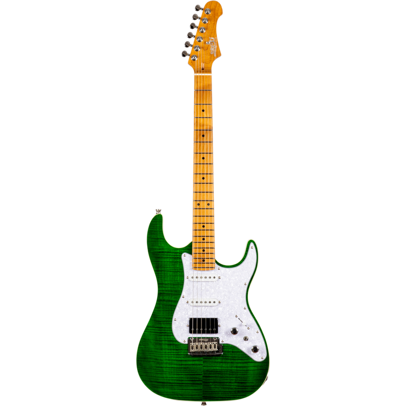 Jet Guitars JS-600 TGR S-stijl HSS transp. Groen