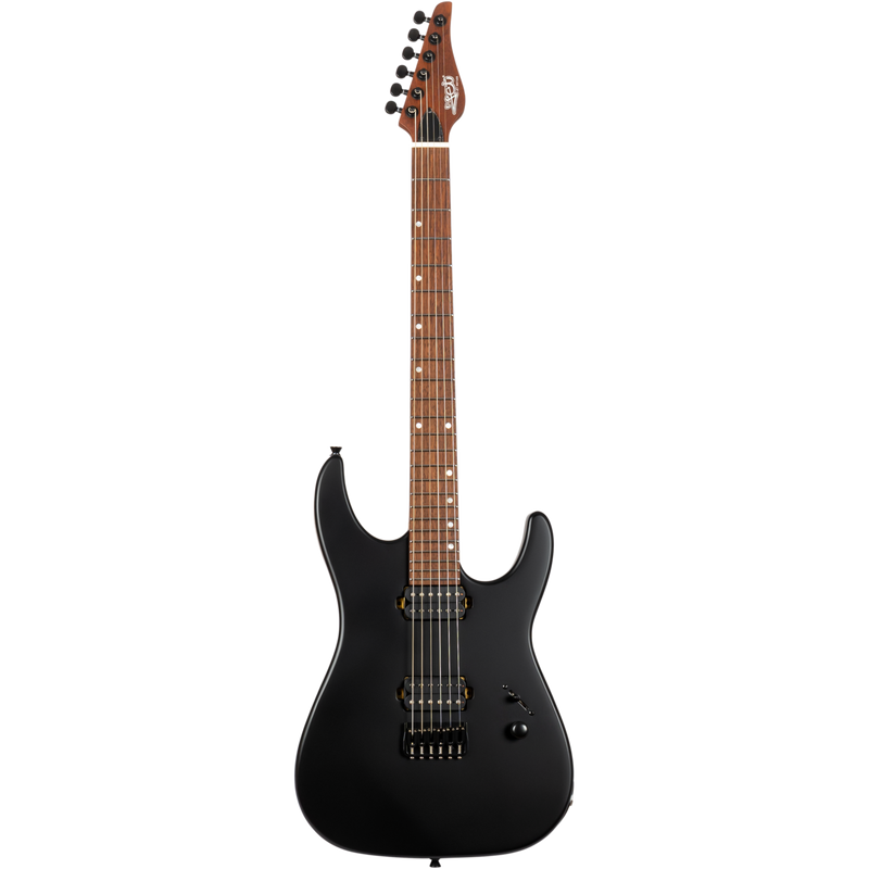 Jet Guitars JS-501 BK Stygian S-stijl Stygian HH Satijn Zwart, Rosew. FB