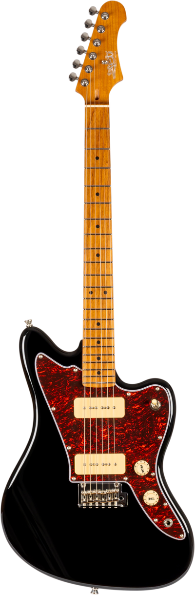 Jet Guitars JJ-300 P90 BK J-stijl P90 elektrisch Zwart