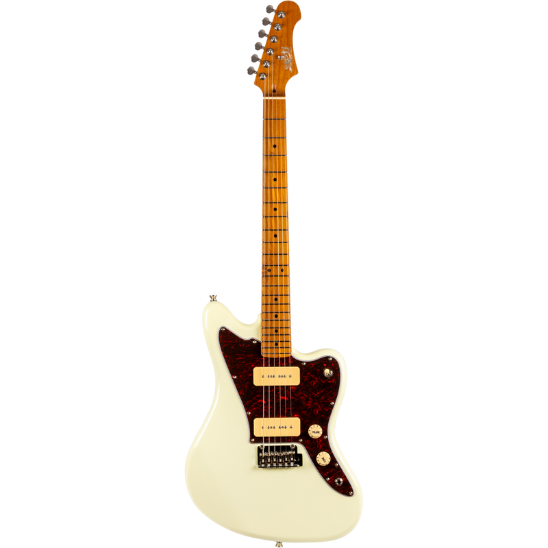 Jet Guitars JJ-300 P90 OW J-stijl P90 Elektrisch Wit