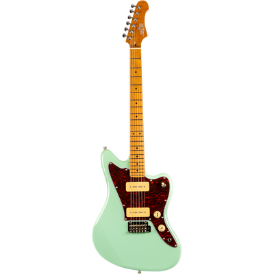 Jet Guitars JJ-300 P90 SFG J-stijl P90 Elektrische Zeegroene Schuim