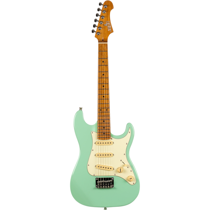 Jet Guitars JS-300 MINI SFG Mini S-stijl SSS SF Groen