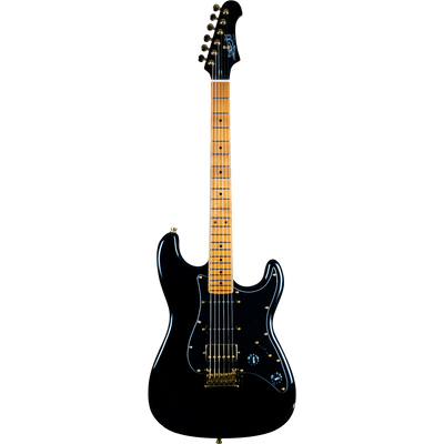 Jet Guitars JS-400 BK G S-stijl HSS Goud HW Zwart