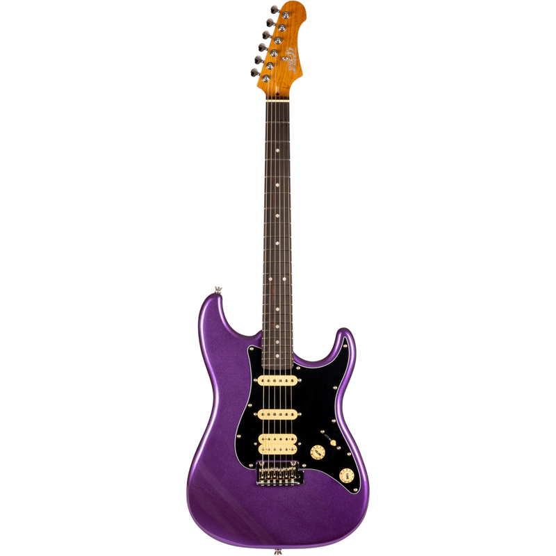 Jet Guitars JS-400 PLM R S-stijl HSS Pruim, Rozew. FB
