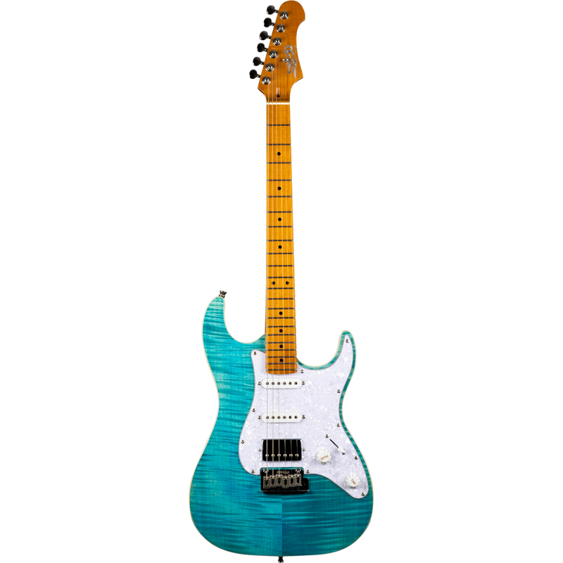 Jet Guitars JS-450 OBL S-stijl HSS Oceaanblauw