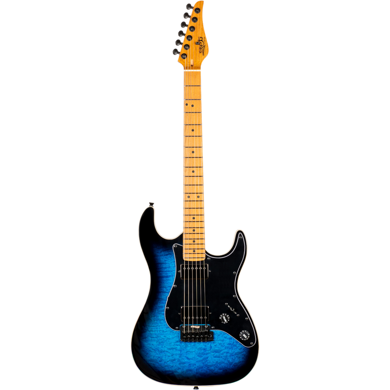 Jet Guitars JS-450 BLB S-stijl HSS transp. blauw