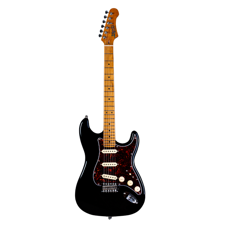 Jet Guitars JS 300 BK S-stijl SSS Zwart
