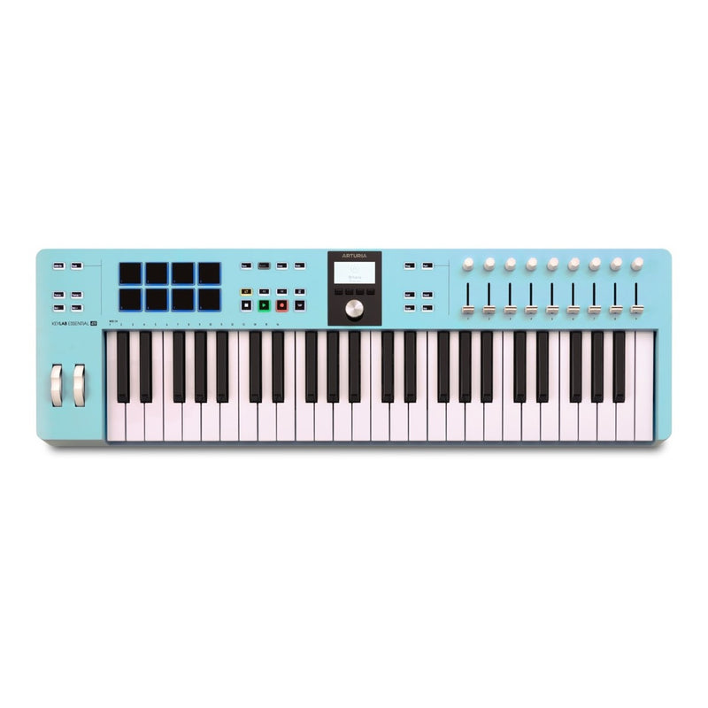 Arturia KeyLab Essential 3 49 Aquamarine Ltd Ed Midi Controller-toetsenbord