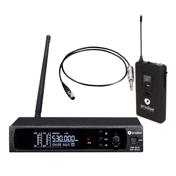 Prodipe UHF B210 GB UHF wireless Solo Guitar & Bass system with Active cable