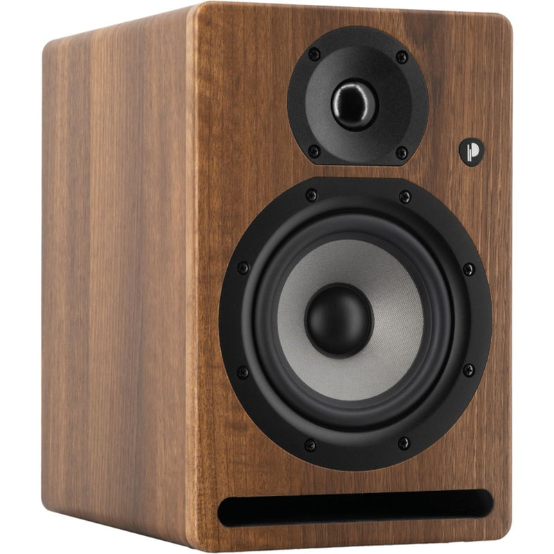 Prodipe Pro 5 V4 WW Actieve Bi-amped 5" Studio Monitor in Walnoot Houtafwerking