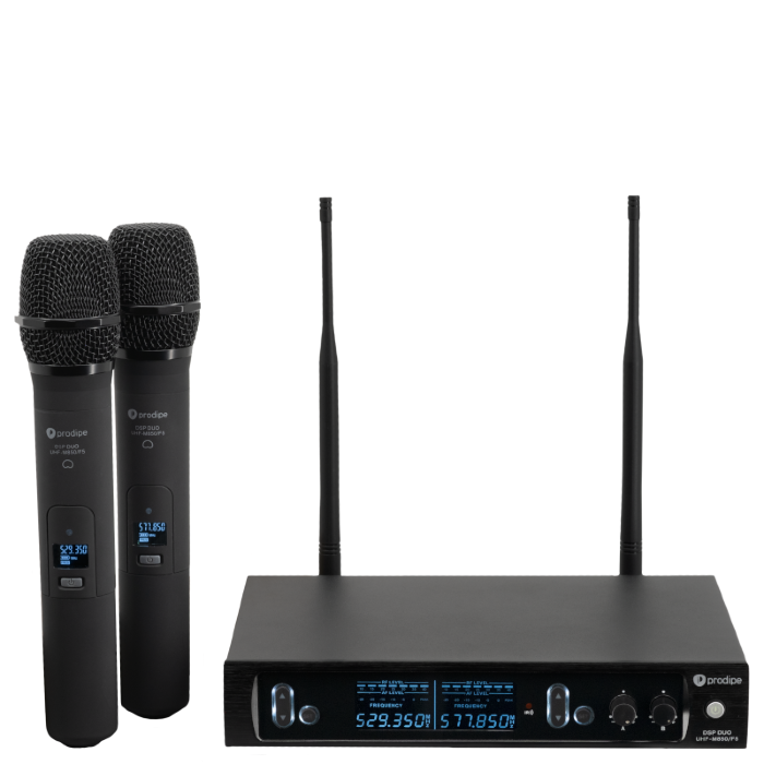 Prodipe M850 UHF DUO F5 UHF wireless Duo Handheld system with F5 cardiod mics
