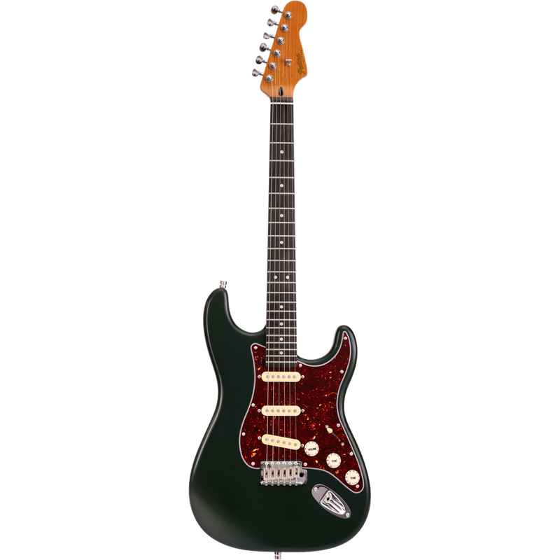 Patina PS-3 SGR S-stijl SSS Alnico V Sherwood Groen Nitro afwerking