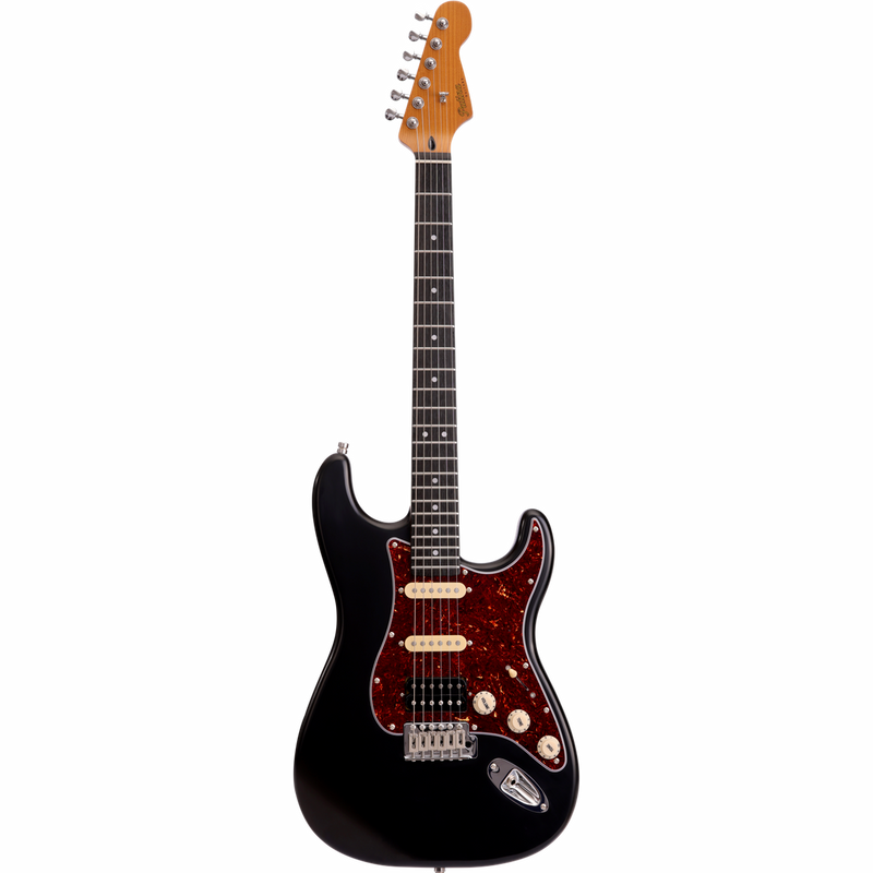 Patina PS-4 BK S-stijl HSS Alnico V Zwarte Nitro afwerking