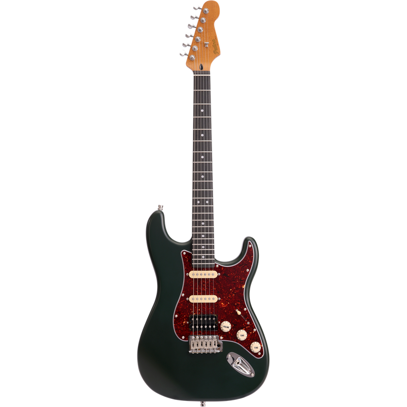 Patina PS-4 SGR S-stijl HSS Alnico V Zwarte Nitro afwerking