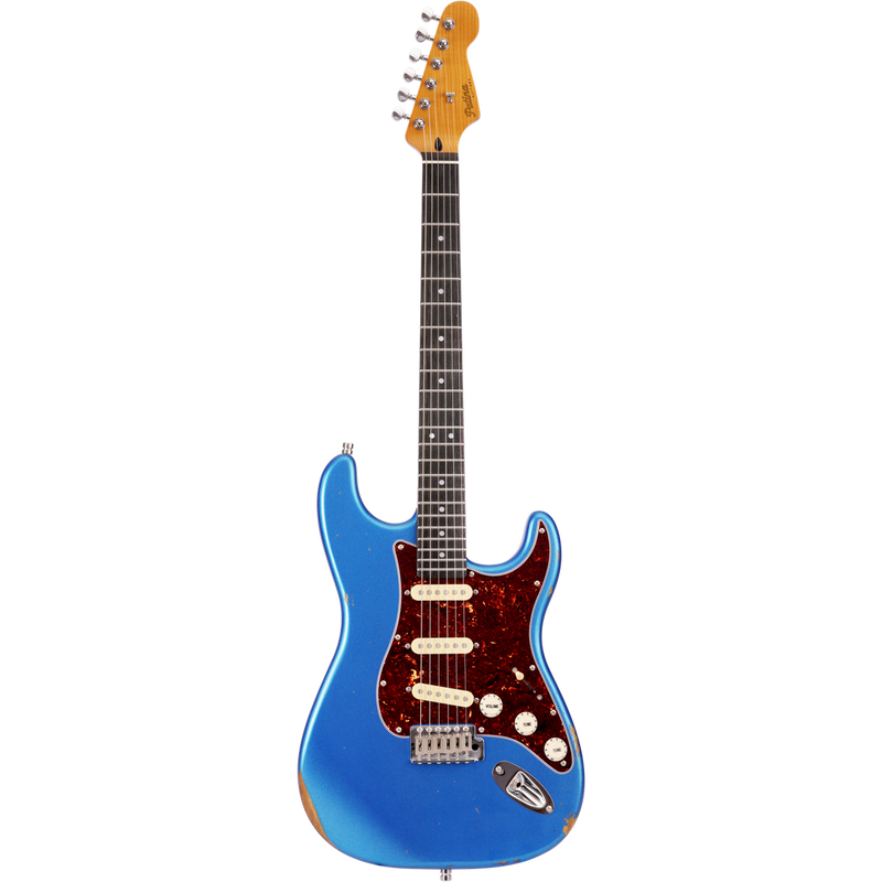 Patina PS-6 LPB R S-stijl SSS Alnico V Meerblauw Nitro Relic
