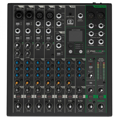 Mackie 10-Channel Analog Mixer w/ Enhanced FX USB Recording Modes And Bluetooth