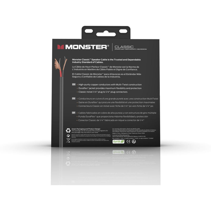 Monster Cable 3.5m Straight To Straight Monster Classic Speaker Cable