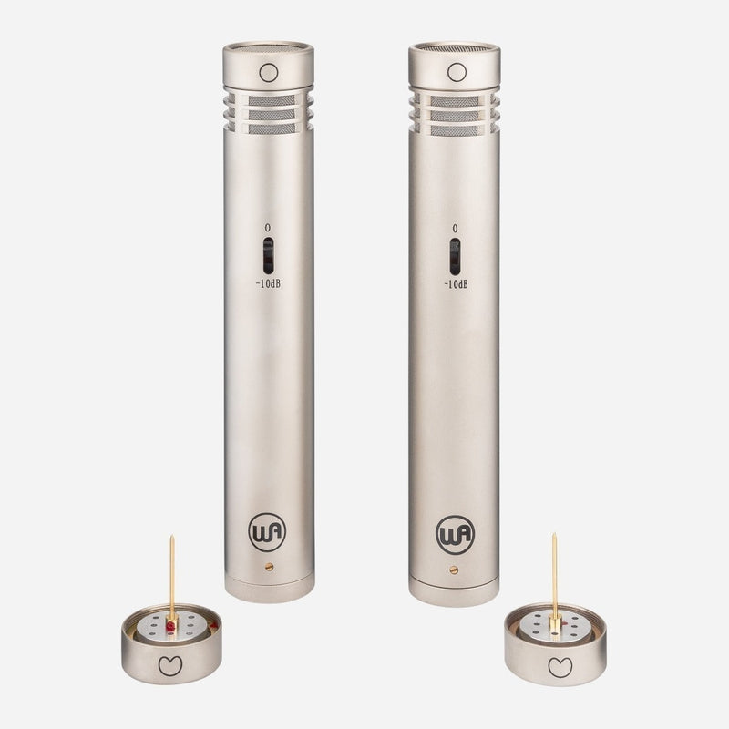 Warm Audio WA-84 OCN-ST multi-pattern pencil pair Stereo Package Multi-Pattern Small Diaphragm Condenser Microphones