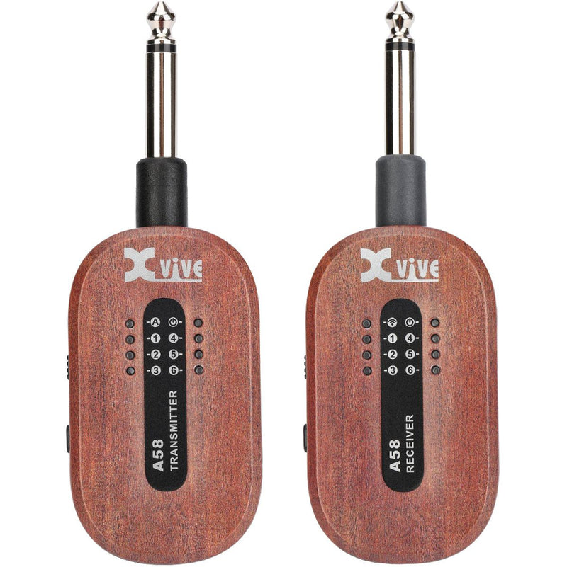 Xvive A58 - 5.8GHz Wireless Guitar System Wcase - Mahogany