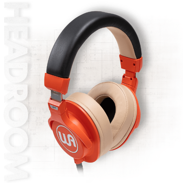 Warm Audio WAHRO, Orange closed-back headphone Professionele gesloten hoofdtelefoon voor tracking, mixing, editing en monitoring