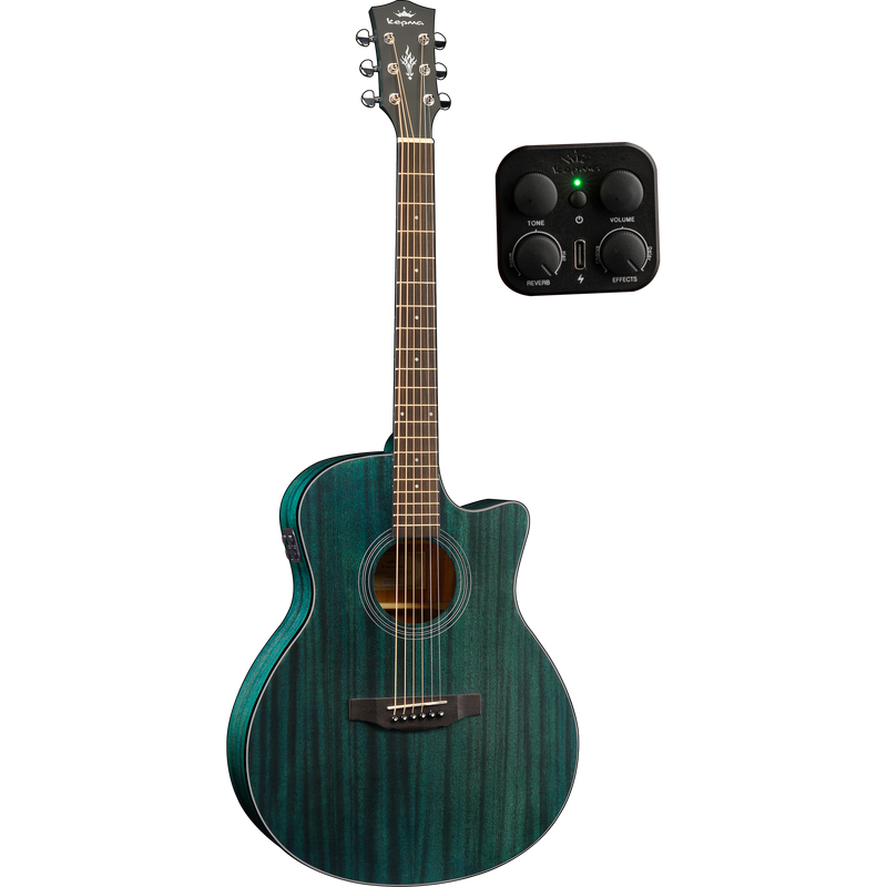 KEPMA GUITARS PLYTONE SERIES - EACE+ K10 GRAND AUDITORIUM BLUE electro-acoustic guitar