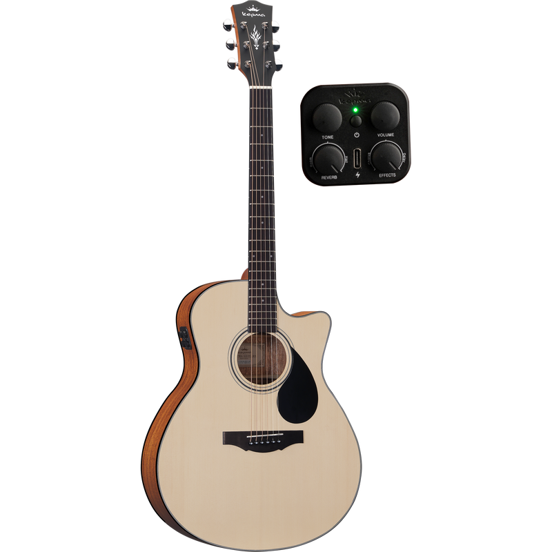 KEPMA GUITARS PLYTONE SERIES - EACE+ K10 GRAND AUDITORIUM NATURAL electro-acoustic guitar