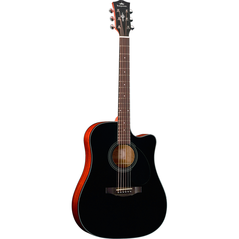 KEPMA GUITARS PLYTONE SERIES - EDC+ DREADNOUGHT BLACK acoustic guitar