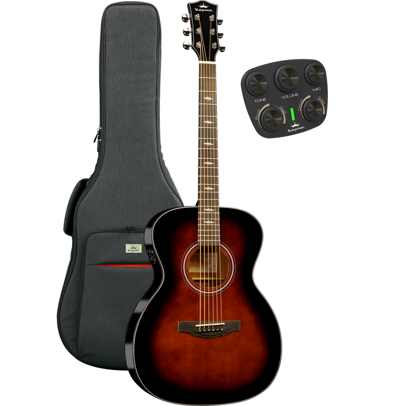 KEPMA GUITARS SOLID TOP SERIES - F1E OM WALNUT electro-acoustic guitar