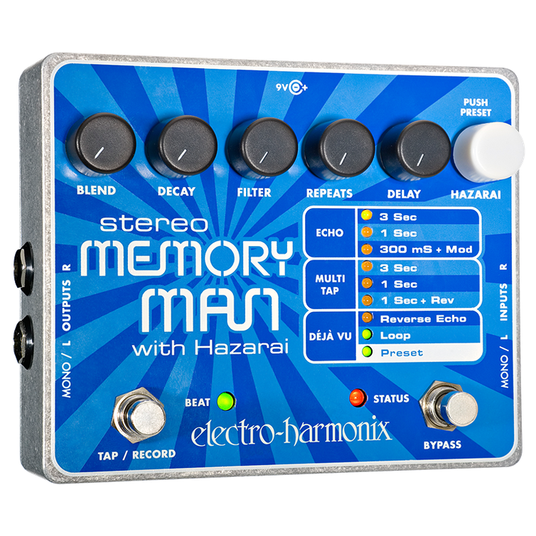 Electro-Harmonix Stereo Memory Man w/ Hazarai