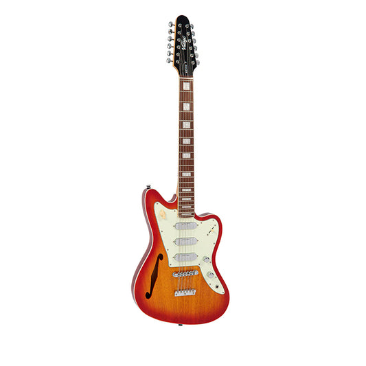 Vintage REVO Series 'Surfmaster Thinline' 12-String ~ RevoGlo westerhaven-muziek
