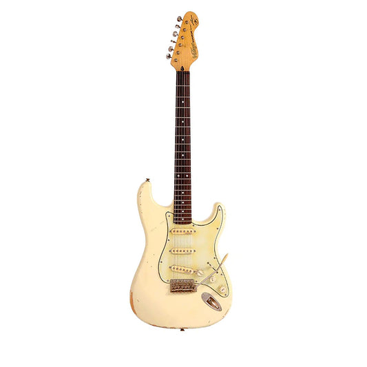 Vintage V6 Thomas Blug Signature ~ Distressed Vintage White westerhaven-muziek