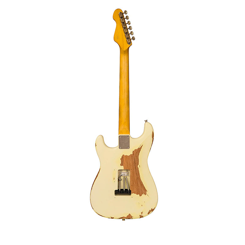 Vintage V6 Thomas Blug Signature ~ Distressed Vintage White westerhaven-muziek