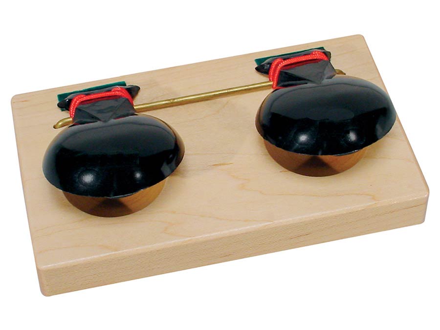 Hayman PA-308 concert castagnettes, één paar gemonteerd op blok, plastic