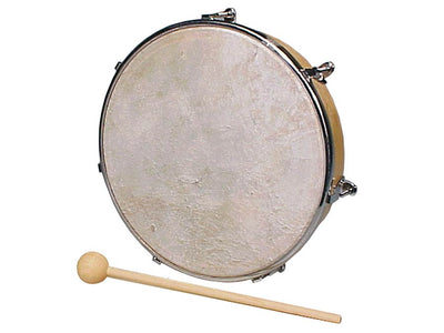 Hayman HDCT-308 hand trom, natuurvel, 8", hout, stembaar, met klopper