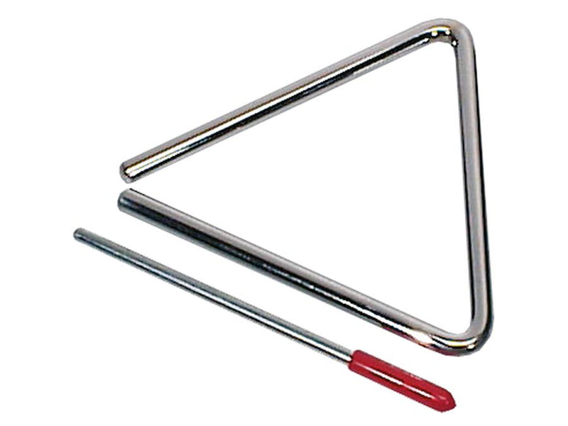 Hayman PA-390 professionele 4" triangel, verchroomd, met klopper, diameter: 9 mm.