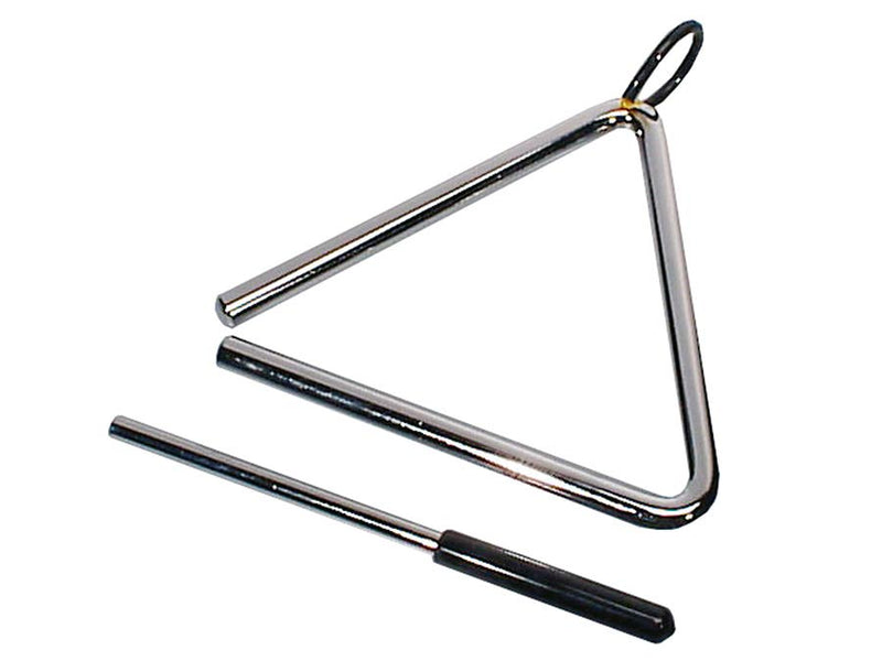 Hayman PA-391 professionele 6" triangel, verchroomd, met klopper, diameter: 11 mm.