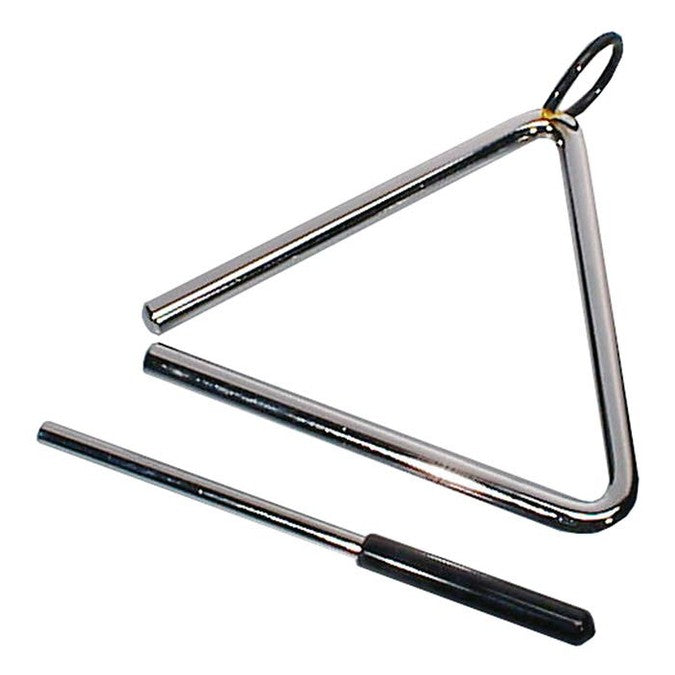 Hayman PA-391 professionele 6" triangel, verchroomd, met klopper, diameter: 11 mm. westerhaven-muziek