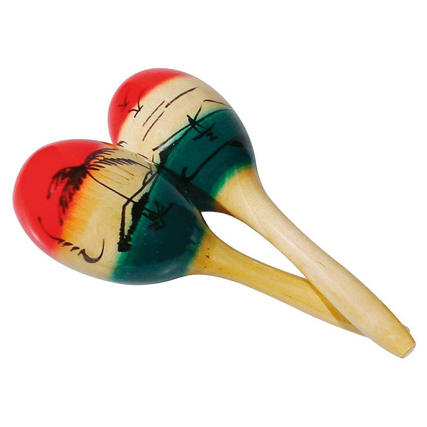 Hayman MR-05 maracas, hout, Mexicaans model, groot, paar westerhaven-muziek