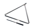 Hayman PA-393 professionele 10" triangel, verchroomd, met klopper, diameter: 12.7mm