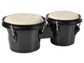 Hayman BG-402-BK bongo, hardhout, 6,5"+7,5", zwart, natuurvel, zwarte hardware
