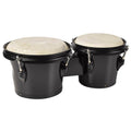 Hayman BG-402-BK bongo, hardhout, 6,5"+7,5", zwart, natuurvel, zwarte hardware westerhaven-muziek