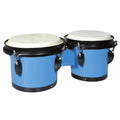 Hayman BG-402-BU bongo, hardhout, 6,5"+7,5", blauw, natuurvel, zwarte hardware westerhaven-muziek